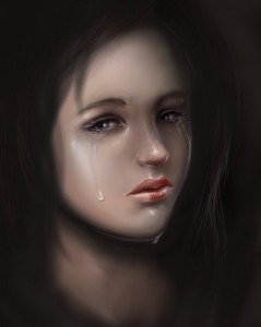 плачет